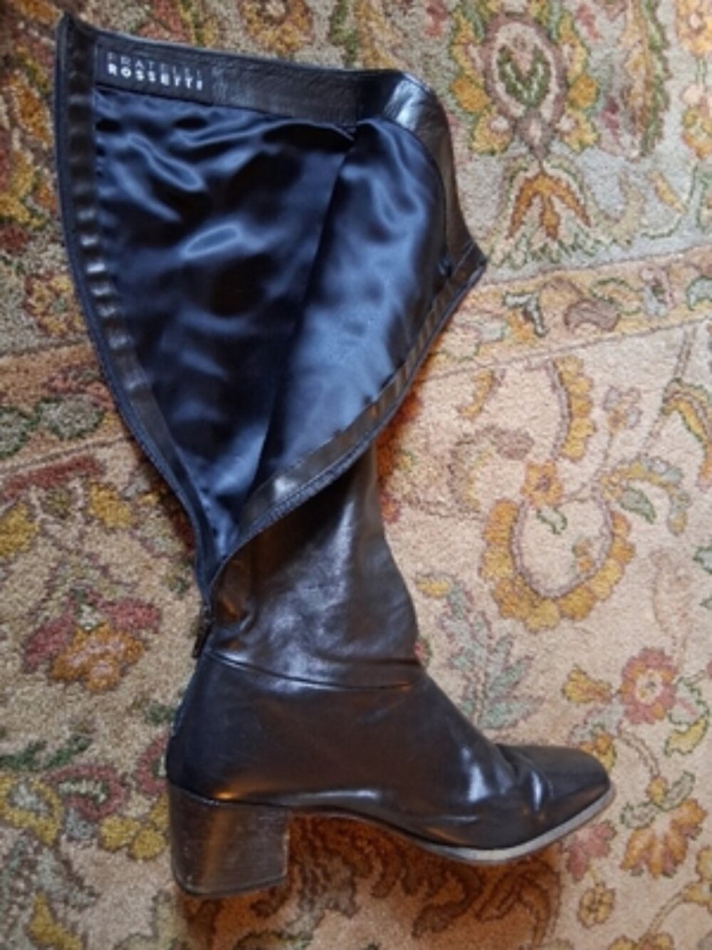 Fratelli Rossetti Womens Knee High Calf Leather Boots size 9.5 - Picture 4 of 7